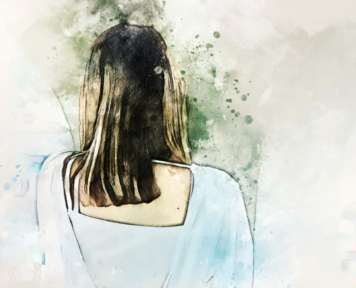 Painted portrait of Sarah